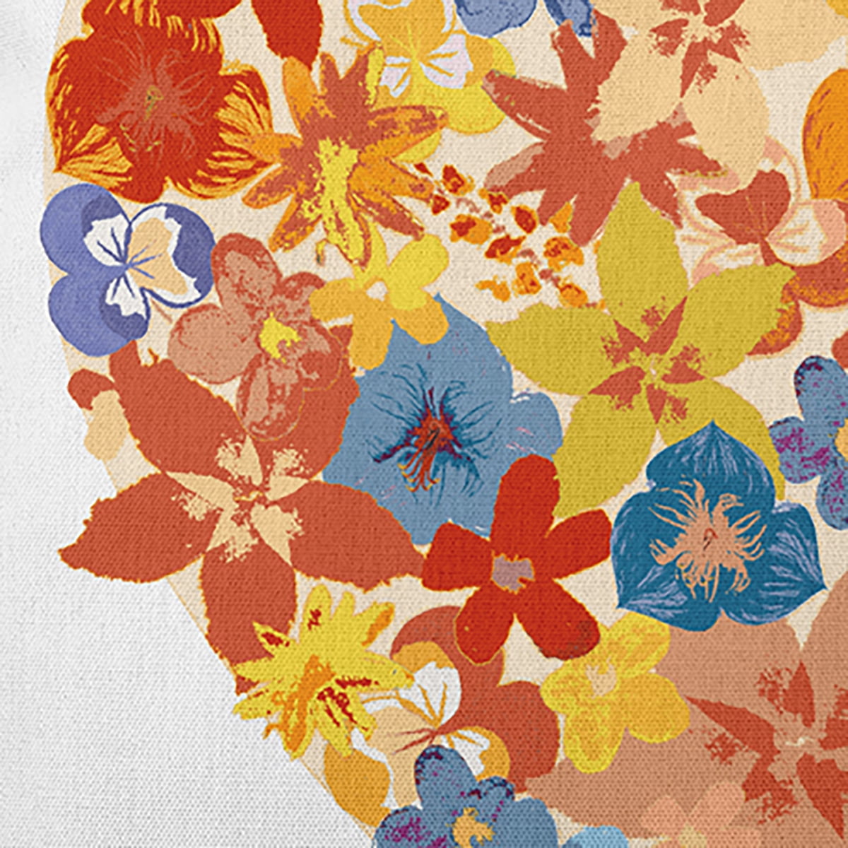20" x 14" Simply Daisy Flowery Heart Polyester Accent Pillow, Surf Board Orange Qty 1