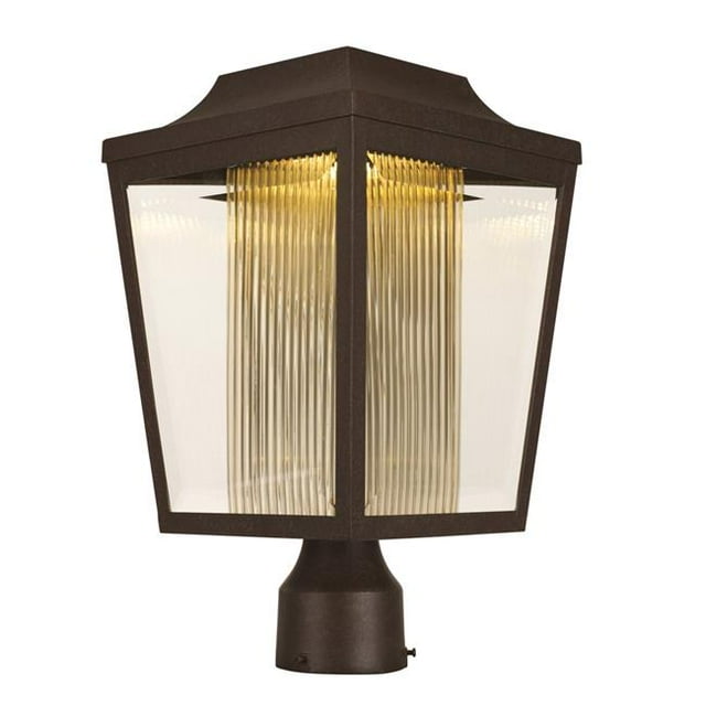 Maxim 85630CLTRAE 15,5 Po Villa LED Poteau Extérieur - Adobe