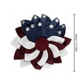 thumbnail image 3 of AZXY 14.4 Inch Patriotic Wreath, 4th of July Red White Blue Petal Wreath with Silver Star Details, Independence Day Front Door Wreath, Indoor Outdoor Americana Decor for Home Garden, 3 of 7