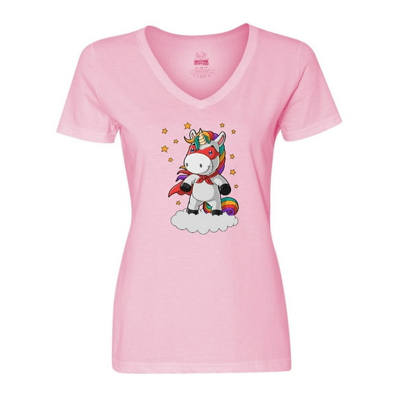 Inktastic Super Unicorn Women's V-Neck T-Shirt