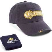 Men's Frayed Corona Cap and Sweatband