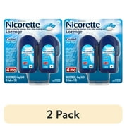 (2 pack) Nicorette Coated Nicotine Lozenges Stop Smoking Aid 4 Mg Mint - 80 Ct