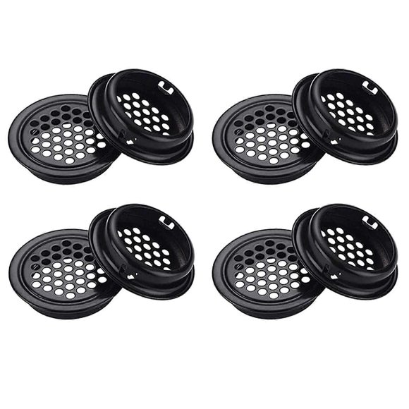8pcs Round Ventilation Mesh Hole Round Ventilation Grille Cabinet Air Vent Hole 35mm Round Ventilation Grille