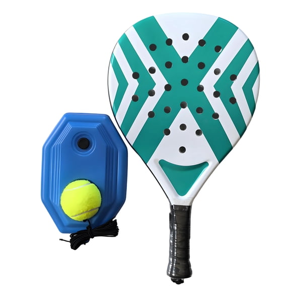 BESTSKY Padel Tennis Racket,Outdoor Beach Padel Racket,Highly Elastic & Lightweight Tennis Rackets,Comfortable & Non-Slip Grip,Padel Racquets with Racket Trainer