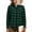 Green, variant on Women's Plaid Button Down Shirt with Long Sleeve, Womens Fleece Dressy Flannel Shirt with Pocket,Women's Plus Trend Gray,Size XXL