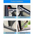 thumbnail image 4 of Window Hinge, Casement Window Hinge, Window Brace, Window Latch, Window Bracket, Friction Brace Hinge, Stainless Steel, Sus304, 12 Inch (1 Pair), 4 of 5