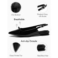 thumbnail image 5 of Zapatos planos Coutgo Slingback con lazo sin cordones negros para mujer, 5 of 5
