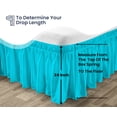 thumbnail image 3 of SGI Bedding 24 Inch Wrap Around Bedskirt | Microfiber Wrap Around Bed Skirt | Fade-Resistant, Wrinkle-free, Anti-static, Decorative, Extra Storage Space, Clutter-Free | Texas King, Turquoise Blue, 3 of 8