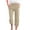 Beige, variant on My Order Capris Pants for Women Cotton Linen Casual Summer 2026 Straight Wide Leg Loose Drawstring Elastic Waist Cropped Trousers with Pockets My Items