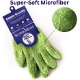 thumbnail image 2 of (01710) Microfiber Dusting Gloves for Plants – Gentle Leaf Shine & Cleaner for Houseplants, Reusable Indoor Plant Care Accessories, Durable and Washable Dusting Mitts, Universal Fit, Green, 2 of 4