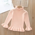 thumbnail image 2 of ibuvkizy Girls Sweaters Clearance!Fashion Girl Children' Casual Long Sleeved Solid Color Sweater Warm Over Sweater Pink,6 Years(20), 2 of 3