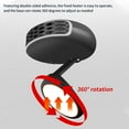 thumbnail image 6 of YUVA 12V/24V Portable Car Heater & Defroster, 2-in-1 Cool/Heat, 360° Rotation, Fits Cars/SUVs/Trucks, Cigarette Lighter Plug, Low Noise, 6 of 9