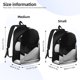 thumbnail image 2 of Easygdp Black White Fluid Sculpture Mochila de Lona Resistente para Laptop, Compatible con Laptops de 15 a 17 pulgadas, Ideal para Escuela, Trabajo y Viajes-Small, 2 of 5