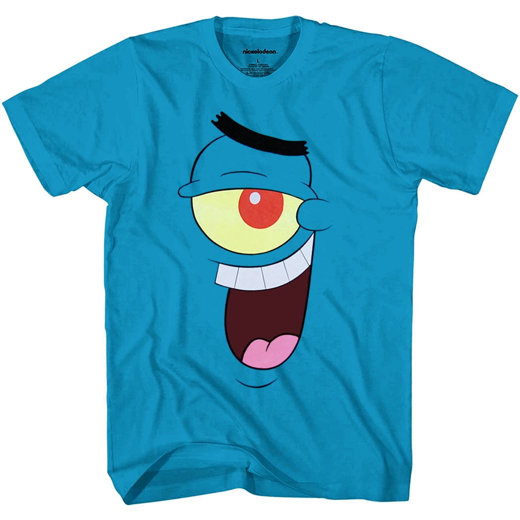 Spongebob Squarepants Plankton Face T-Shirt - Walmart.com