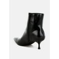 thumbnail image 3 of Thymus Faux Leather Kitten Heel Boots, 3 of 5