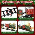 thumbnail image 4 of WonderStone Lights & Music Trains Set Toys for Toddlers 2-4, Model Train w/Santa Claus & DIY Paper Cards, Christmas Gifts for Boys and Girls, 4 of 10