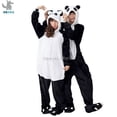 thumbnail image 2 of HKSNG-Mono de Panda Kigurumi para adultos, pijamas de franela para fiesta familiar, disfraces de Cosplay de dibujos animados, monos con capucha, 2 of 6