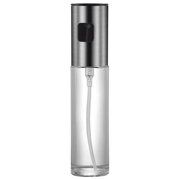 Oil Sprayer for Cooking, Olive Oil Mister Spray Bottle for Air Fryers, Salad, Kitchen Baking, BBQ, Roasting(100ml stainless steel)