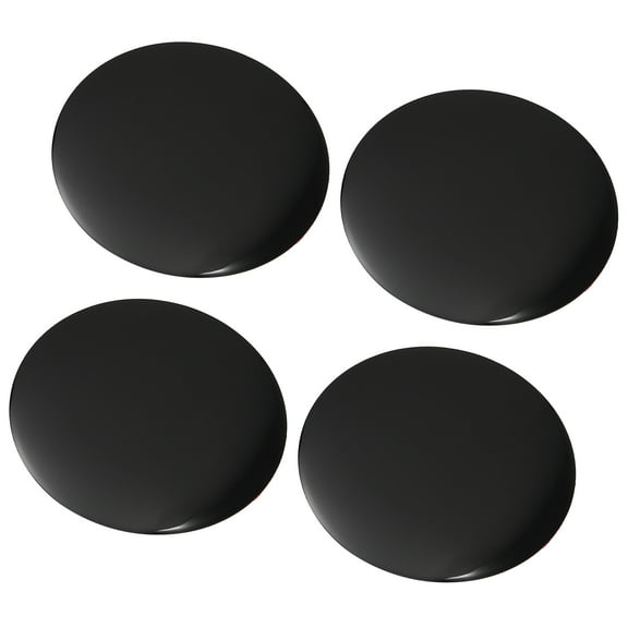 4pcs 70mm Black Car Auto Universal Wheel Center Hub Caps Emblem Badge Decal Sticker