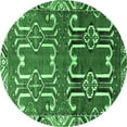 thumbnail image 1 of Ahgly Company Indoor Round Persian Emerald Green Traditional Area Rugs, 5' Round, 1 of 4
