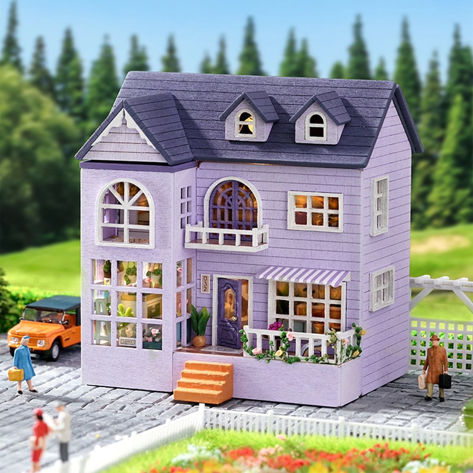 Children's Doll House, 3 Floors, 9 Rooms, , Diy Pretend Games To Build  Assembled Toy Sets, Toy House Accessories And Furniture, Birthday Gifts,  Halloween/thanksgiving Day/christmas Gift - Temu