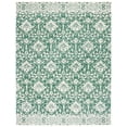 thumbnail image 2 of Safavieh Dip Dye Beranadette Floral Wool Area Rug, Dark Green/Ivory, 8' x 10', 2 of 11