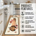 thumbnail image 6 of Kitchen Mat Dog Kitchen Mats for Floor 2 Piece，Anti Fatigue Floor Mat for Kitchen，Kitchen Floor Mats for in Front of Sink and Kitchen Matt for Standing for Home Kitchen Decor 17"X30"+17"X47", 6 of 6