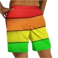 thumbnail image 4 of DDAPJ pyju Men's Board Shorts LGBT Pride Rainbow Flag Swim Trunks Elastic Waist Drawstring Beach Shorts Quick Dry Bathing Suits Summer Holiday Shorts with pockets Prime Deals 2024 Multicolor#1 XXL, 4 of 8