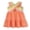Orange, variant on Aideaone Girls Dresses Athletic Sleeveless Kids Summer Sundress with Criss Cross Rainbow Straps Sporty Dress for Girls 6-10 Years