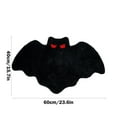 thumbnail image 3 of Momihoom Halloween Bats Bathroom Rug Black Gothic Goth Gifts Room Decorations Spooky Witch Witchy Home Batman Cute Mats for Kitchen Bedroom Addams Family Decor, 3 of 6
