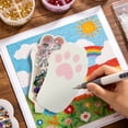 thumbnail image 3 of Cat Shaped Painting Drill Tray and Organizer Portable Art Craft Bead Storage Plate with Multiple Compartments, 3 of 5
