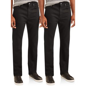 George Men's Regular Fit Cotton Jeans 2-Pack