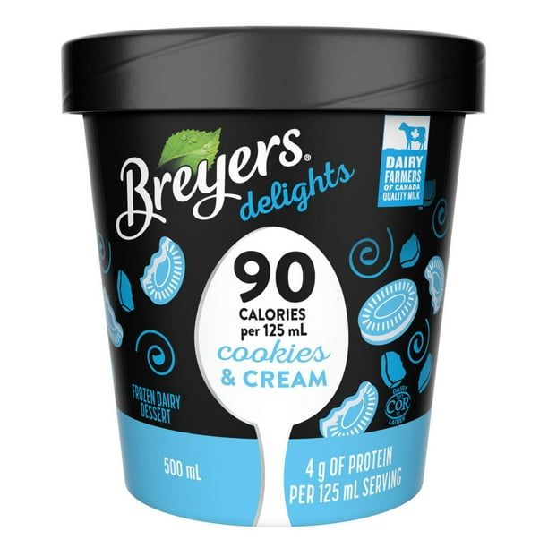 Dessert laitier glacé Breyers délices Biscuits et crème 500 ML