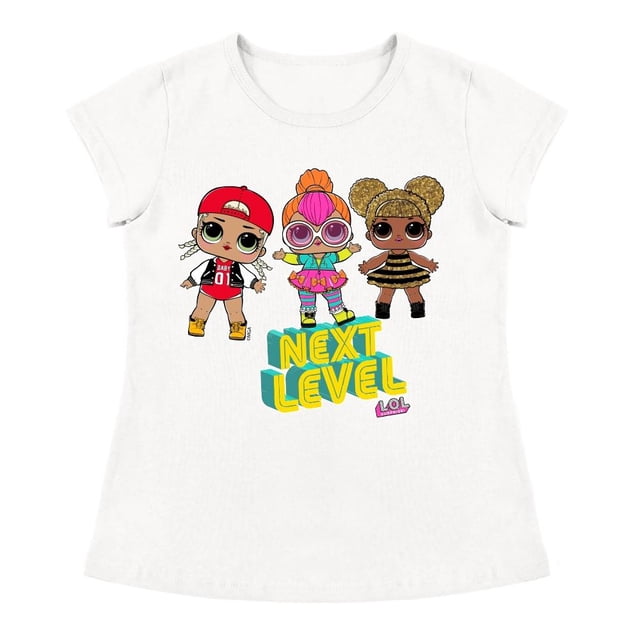Playera Para Niña MGA Entertainment L.O.L Cuello Redondo Manga Corta Talla 10 Blanco
