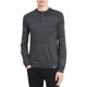 thumbnail image 1 of Calvin Klein Suéter con textura Henley para hombre, gris, extragrande, 1 of 1