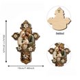 thumbnail image 3 of Dalxymotic Christmas Cross Ornament, Wooden Vintage Jesus Hanging Pendant Decor, Holiday Decorative Accent, Christmas Decorations Indoor Outdoor for Tree, Mantel, Shelf, Wall, 3 of 6