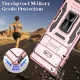 thumbnail image 6 of Pixel 7 Pro case, Google Pixel 7 Pro Case with Slide Camera Cover, Shockproof Google Pixel 7 Pro Phone Case with Magnetic Kickstand Case for Google Pixel 7 Pro Rose Gold, 6 of 12