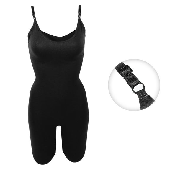 Vocoste Women Shapewear Tummy Control Full Bust Body Shaper Briefs Bodysuit Butt Black Size XL