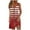 Red, variant on Scyoekwg Summer Dresses for Women 2025 Classic Stripe Gradient Color Summer Loose Sundress V Neck Button Tank Dress Sleeveless Mini Dress Women's Casual Dresses (Black,L)