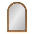thumbnail image 2 of Kate and Laurel Hartman Farmhouse Arched Wall Mirror, 20 x 30, Natural Wood, Decorative Modern Wall Accent with Arch Shape, 2 of 7