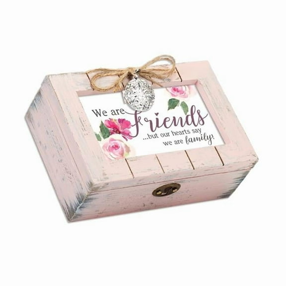 Cottage Garden LP185PK 5 x 3 in. We Are Friends But Our Hearts Music Box