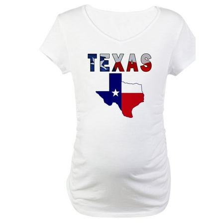 

CafePress - Flag Map With Texas Maternity T Shirt - Cotton Maternity T-shirt Cute & Funny Pregnancy Tee