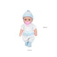 thumbnail image 3 of 12 Inch Soft Newborn Baby Dolls, Vinyl Baby Dolls With Clothes Set Including Pacifier Realistic Doll Look RealTeissuly Clearance (blue, E) Teissuly WER202308292058, 3 of 5