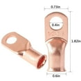 thumbnail image 4 of 20PCS 1/0 AWG Gauge Copper Lugs W/ BLACK & RED Heat Shrink Ring Terminals Wire, 4 of 12