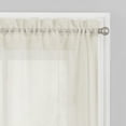 thumbnail image 3 of Arm & Hammer Curtain Fresh™ Odor-Neutralizing Sheer Voile 56 x 36 Tier Pair in Ivory, 3 of 6
