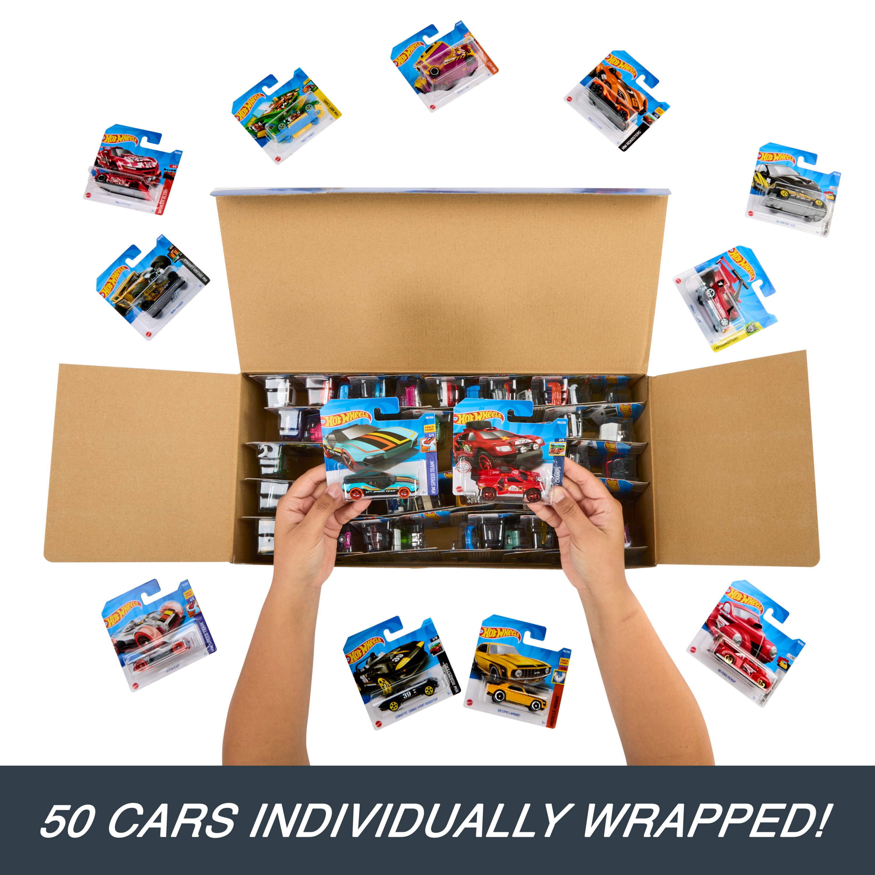 Hot Wheels Cars, Toy Trucks and Cars Individually Packaged, Set of 50 - image 4 of 7