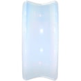 thumbnail image 3 of Body Candy Unisex 2Pc Stone White Opalite Double Flare Plug Ear Plug Gauges Set of 2, 3 of 4