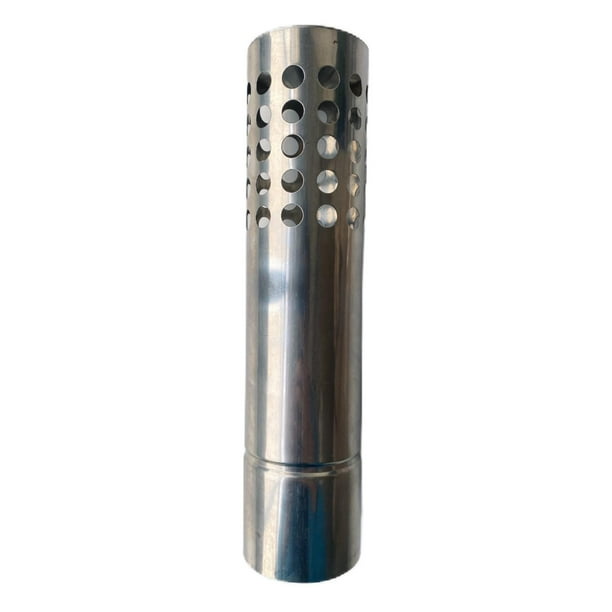 Tubo de estufa Tubo de extensión de chimenea Conducto de humo de acero inoxidable Tubo de escape Con Agujero