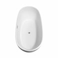 thumbnail image 5 of Rebecca 65 Inch Freestanding Bathtub in White with Polished Chrome Drain and Overflow Trim, 5 of 8