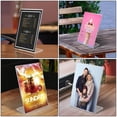 thumbnail image 3 of MasteelfCA Support de Panneau en Acrylique 3 Pcs, Dos Incliné, Support de Table Transparent pour Menu de Documents, 3 of 7